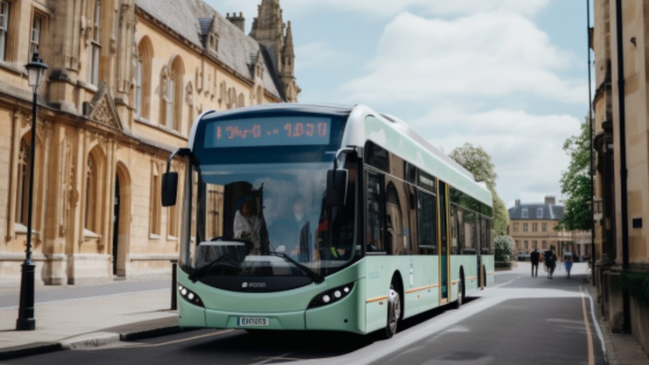 impression of electric bus in Oxford