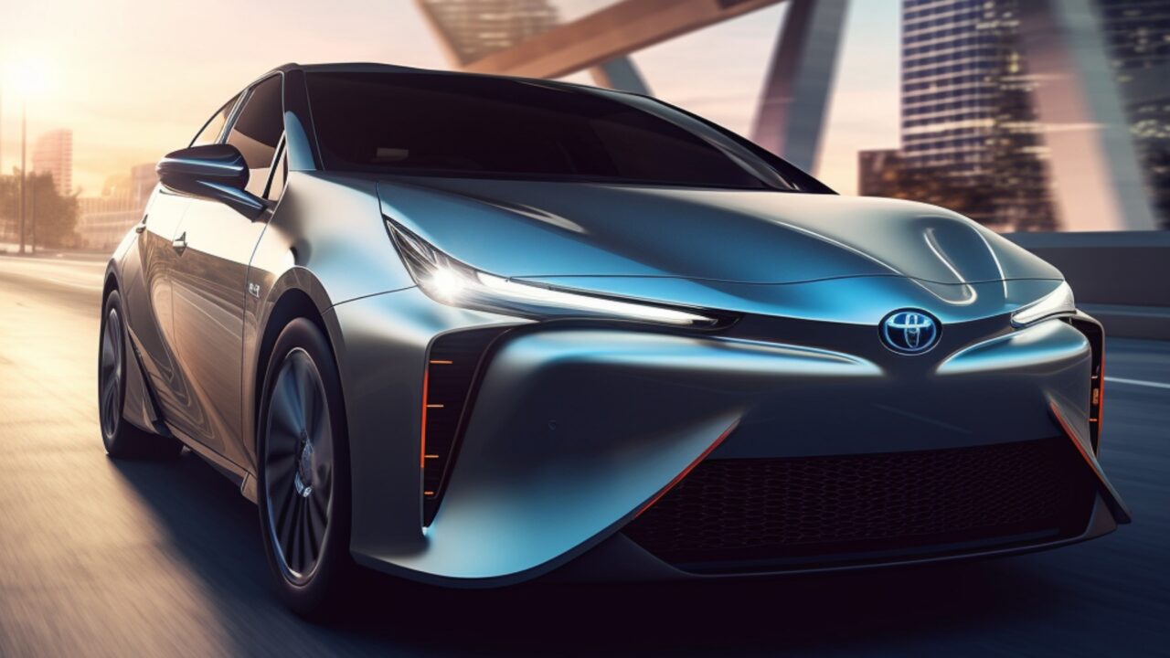 Artists impression of Toyota EV