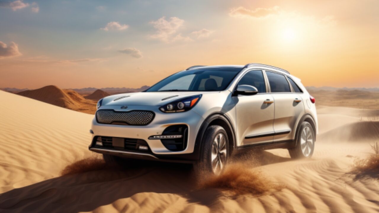 Artist Impression of Kia in Desert close up