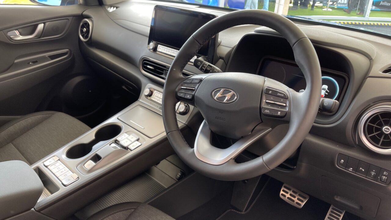 Kona Ev interior courtesy of EVClicks