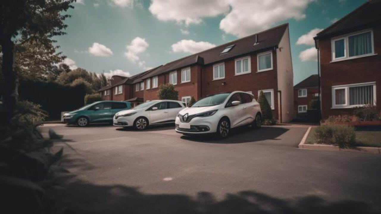 cars outside house