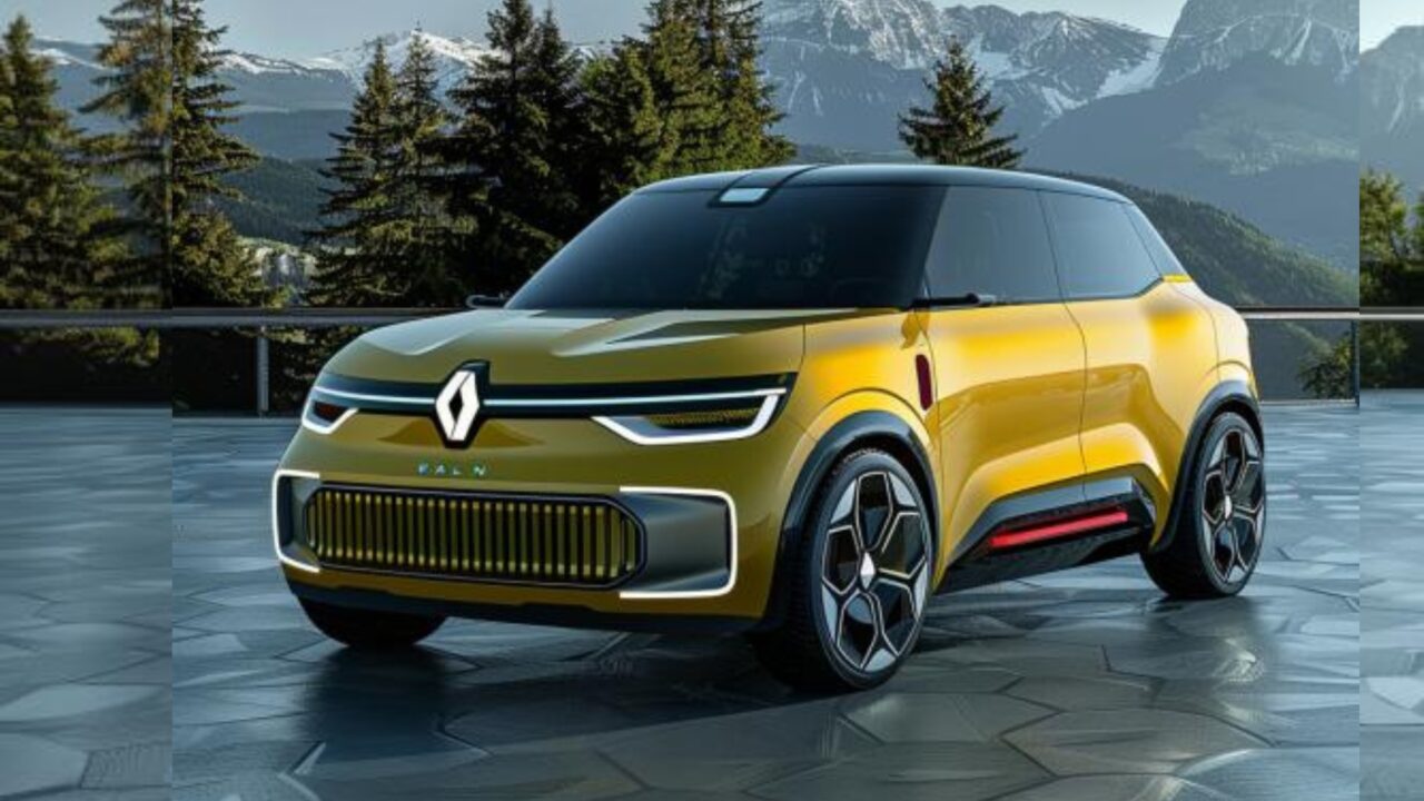 Artist impression of a Renault 5 EV