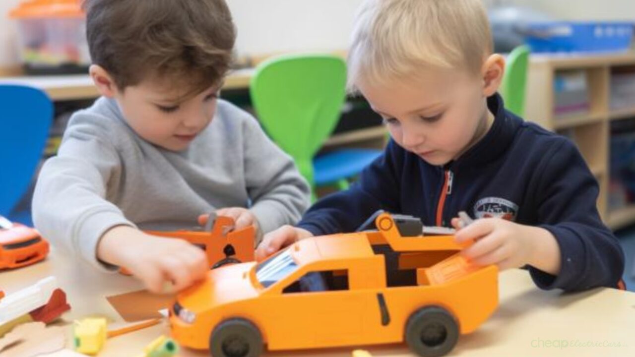 CheapElectricCars Children building a car