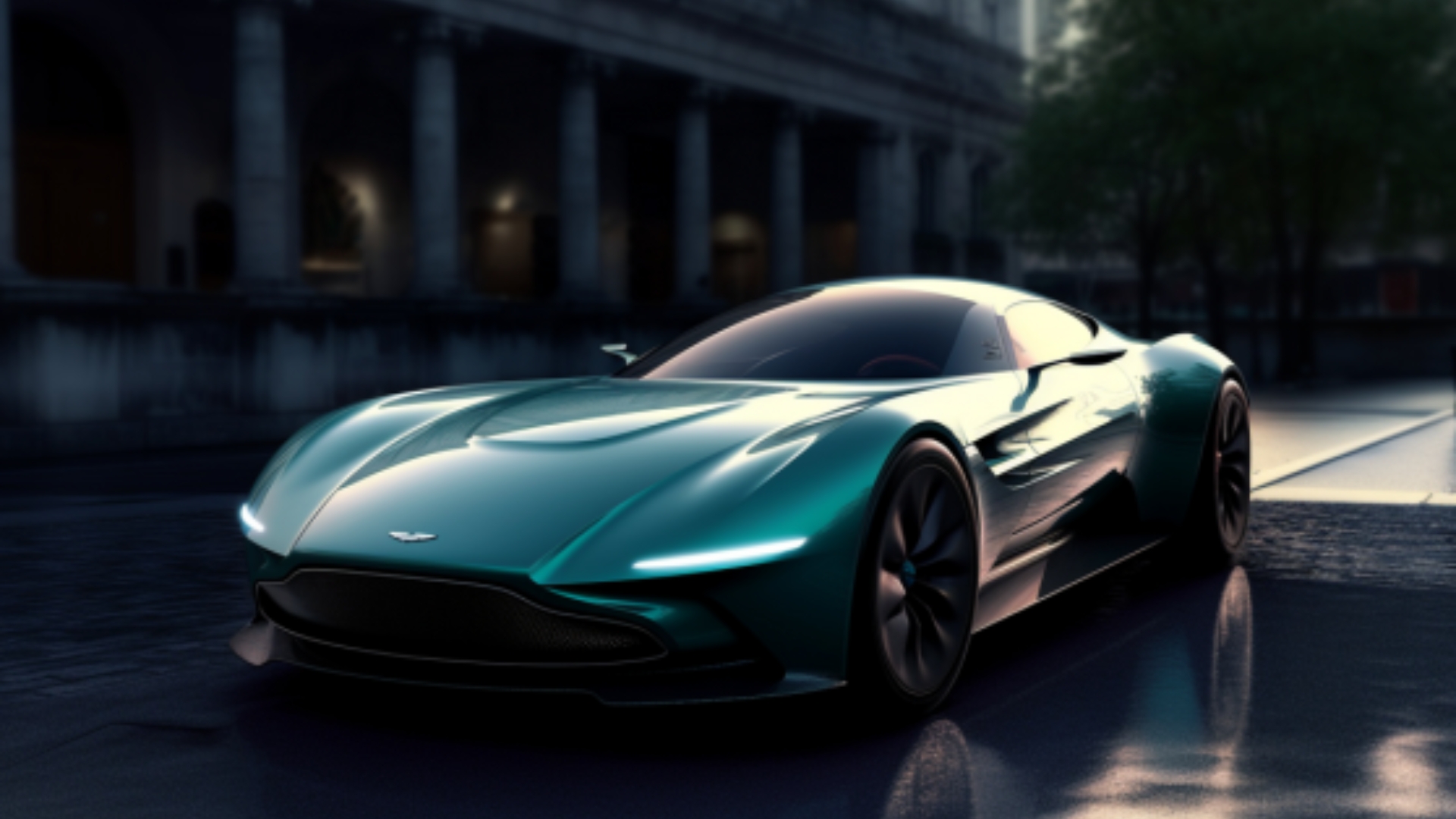 Artist Impression of Aston Martin EV