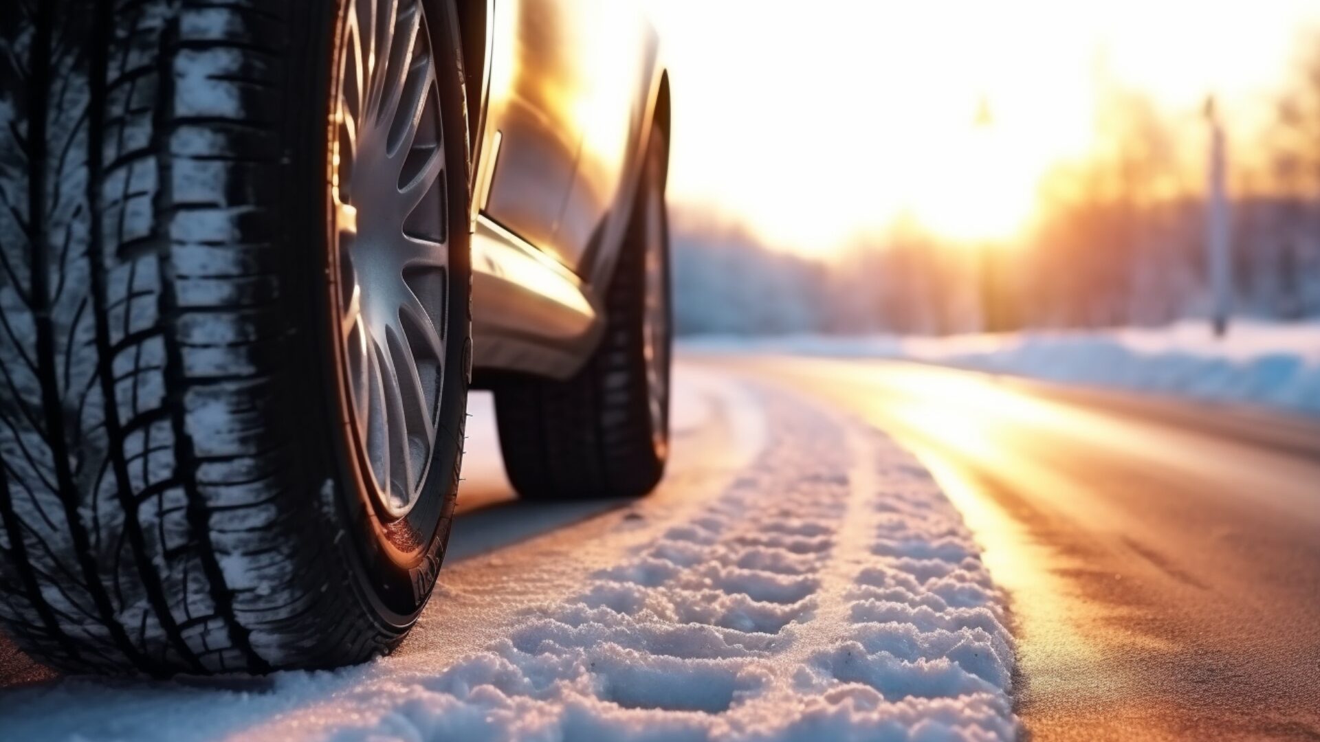 EV tyres in the snow