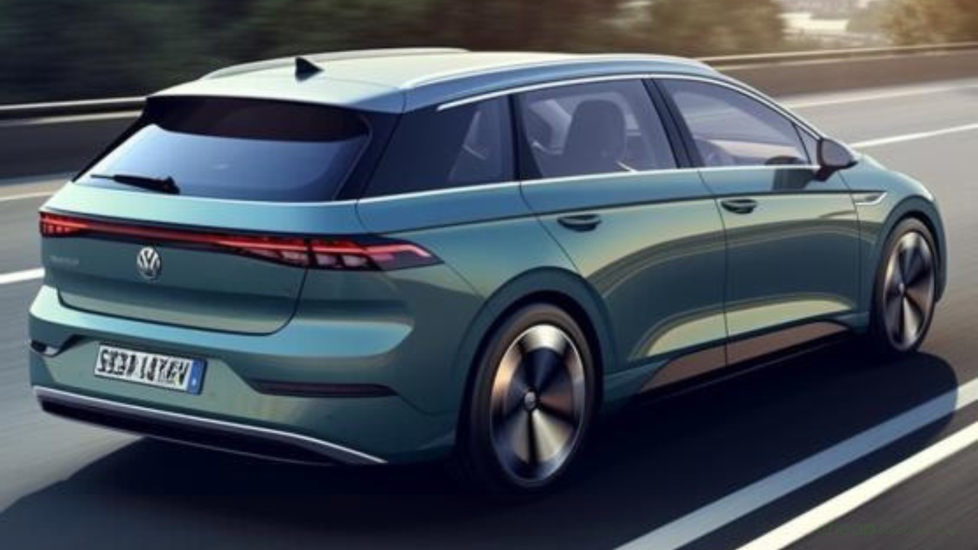 Artists impression of a VW style estate EV car